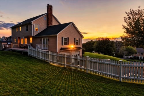 Wood Picket Fence