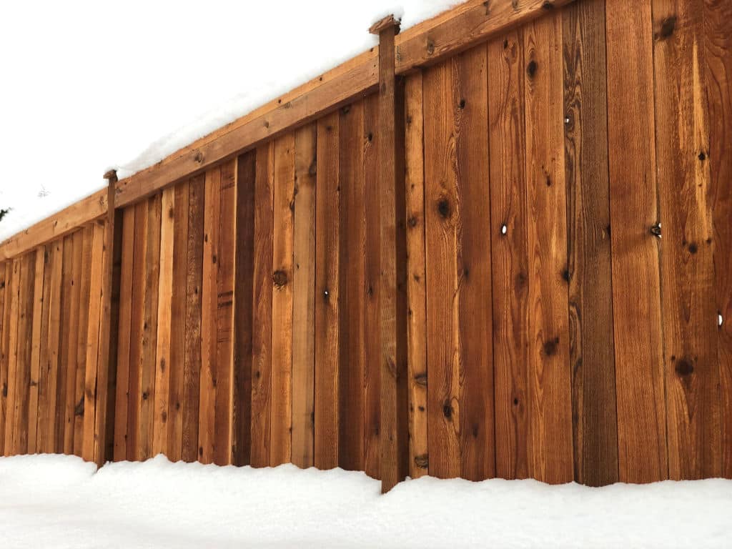 Winter and Fall Fence Installation