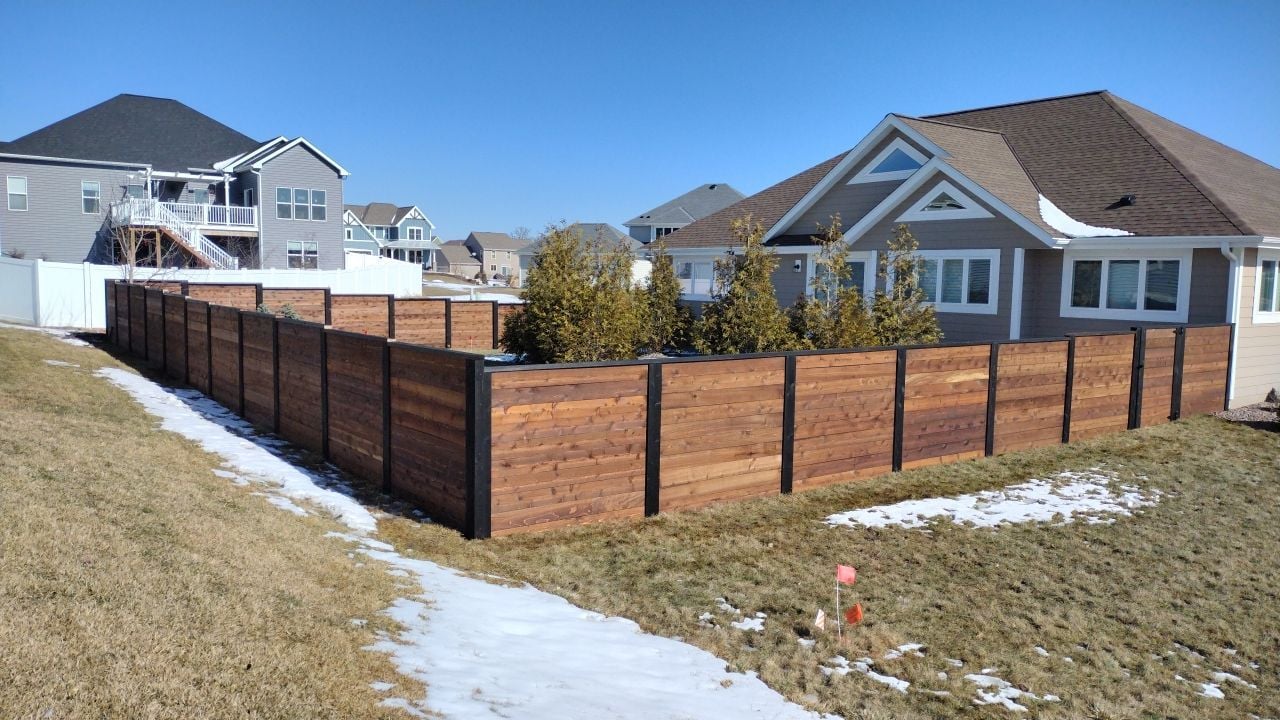 Stained Wood Fences