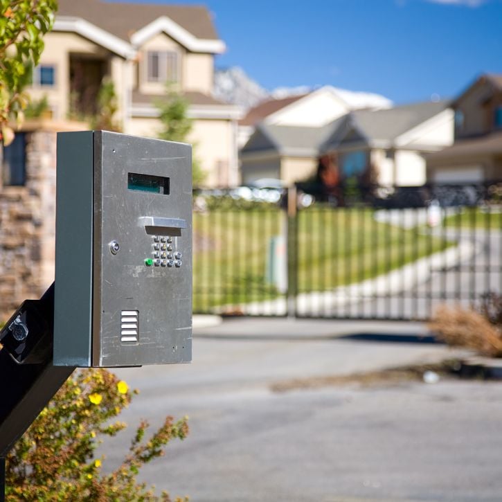 Automatic Gate with Dial Pad Wisconsin