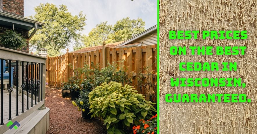 Cedar Fence Wood for Sale Milwaukee and Waukesha